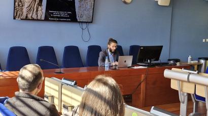 Dr. Matteo Pola med predavanjem