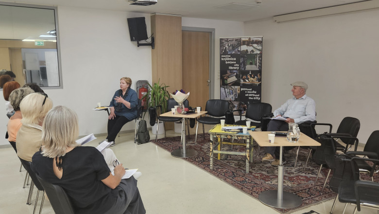 Utrinek s predstavitve (foto: Urška Gruden)
